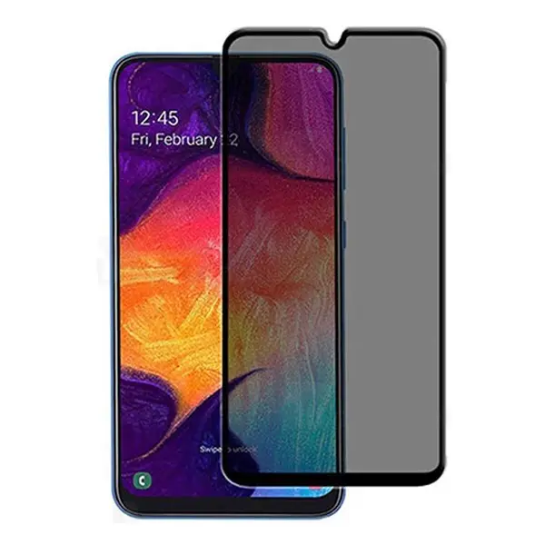 برچسب گلس تمام چسب Privacy امنیتی سامسونگ گلکسی A50S/A50/A30S/A30/A20 Privacy Full Glass Screen Protector For Samsung Galaxy A50s - 4
