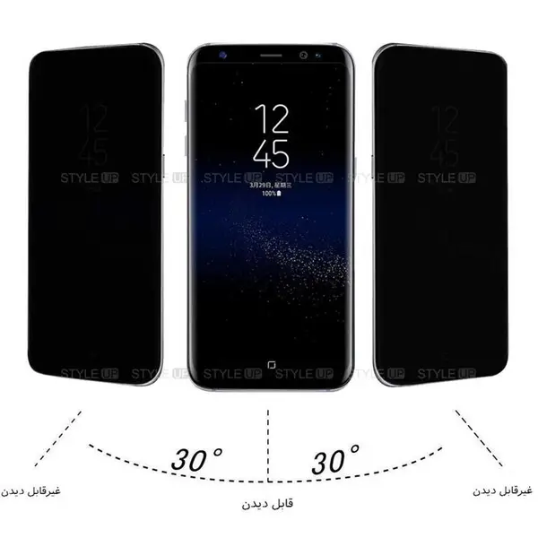 محافظ صفحه نمایش شیشه ای حریم شخصی سامسونگ RG Privacy Glass Samsung Galaxy A20s Samsung Galaxy A20s privacy full glue glass - 4