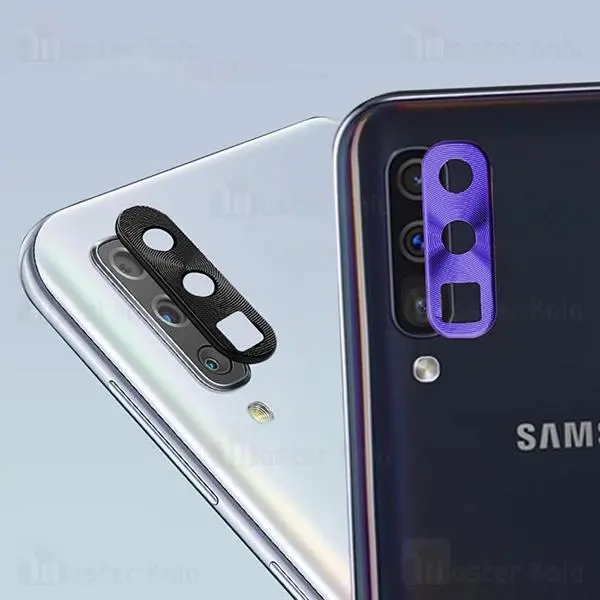 محافظ لنز فلزی دوربین موبایل سامسونگ Samsung Galaxy A50 / A70 Alloy Lens Cap... Glass Camera Lens Samsung A505 Galaxy A50, A705 Galaxy A70, black - 5