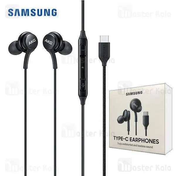 هندزفری اورجینال Type C سامسونگ Samsung AKG EO-IC100BBEGAE Original Handsfree
