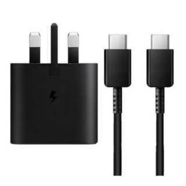 آداپتور شارژر دیواری و Type-C به Type-C فوق سریع سامسونگ 25 وات مدل EP-TA800 Samsung adapter 25 Watt Wall Charger with cable - 2