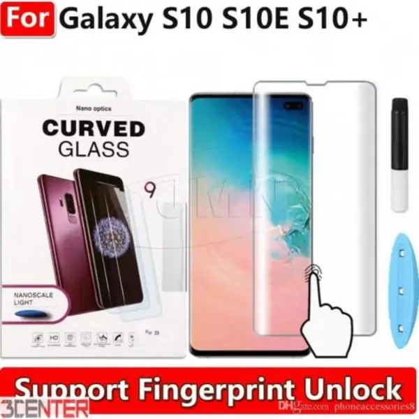 برچسب گلس یو وی سامسونگ UV Nano Glass Samsung Galaxy S10 Plus - 5