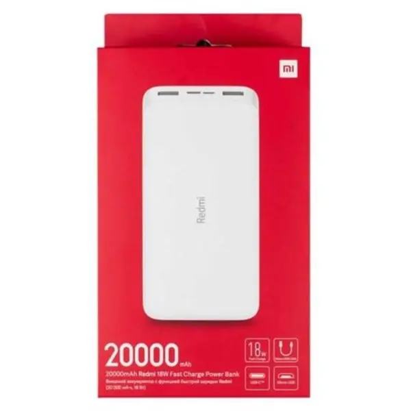 پاوربانک شیائومی ردمی 20000 میلی آمپر Xiaomi Redmi PB2100LZM 20000mAh Power Bank
