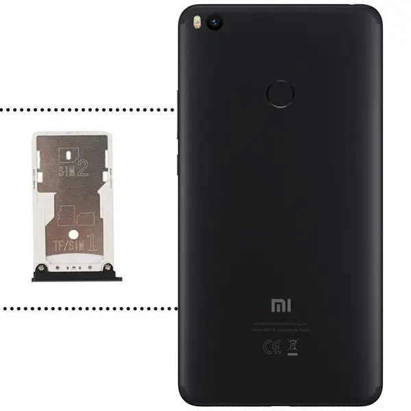 اسلات سیم نگهدارنده سیم کارت گوشی شیائومی می مکس 2 Xiaomi Mi Max 2 Sim Card Tray Holder - 5