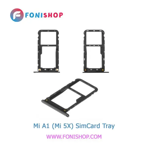 اسلات سیم نگهدارنده سیم کارت گوشی شیائومی می A1 Xiaomi Mi A1 Sim Card Tray Holder - 4
