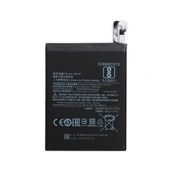 باتری موبایل مدل BN48 ظرفیت 3900 میلی آمپر ساعت مناسب برای گوشی موبایل شیائومی Redmi Note 6 - 3