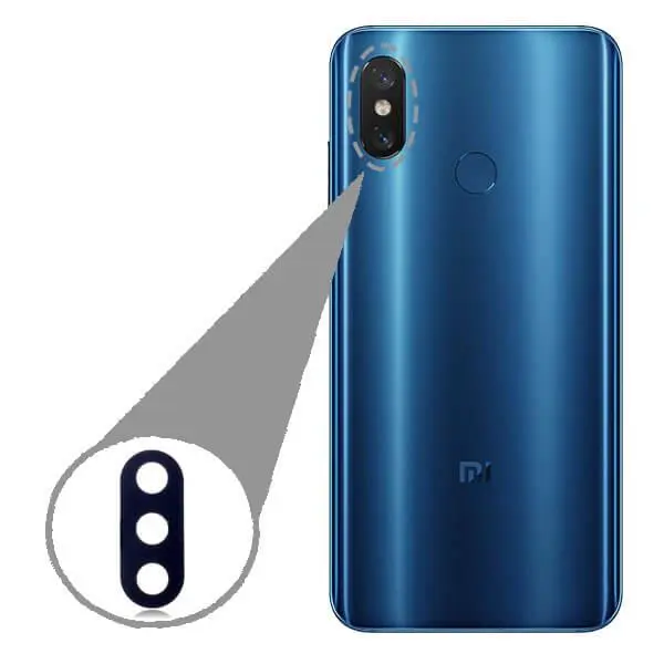 شیشه دوربین Glass Camera Back Xiaomi Mi 8 Xiaomi Mi 8 Camera Lens Glass - 2