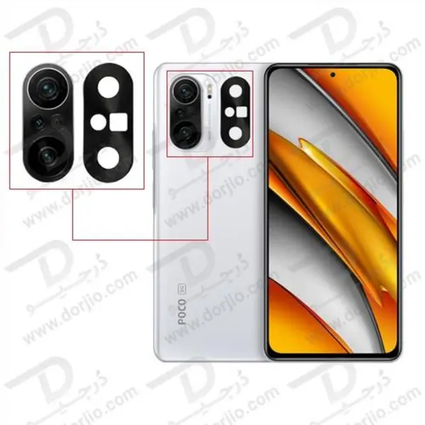 محافظ لنز دوربین مدل فلزی مناسب برای گوشی موبایل شیائومی Poco F3 Xiaomi POCO F3 Camera Lens Glass - 3