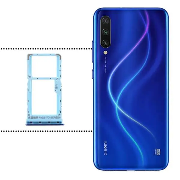 خشاب سیمکارت شیائومی Xiaomi Mi A3 Sim Holder SIM TRAY XIAOMI MI A3 BLUE 2SIM - 2