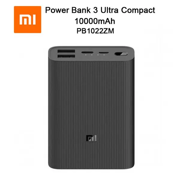 پاوربانک 10000 شیائومی Mi Power Bank 3 Ultra Compact مدل PB1022ZM Xiaomi Mi 3 Ultra Compact 10000mAh