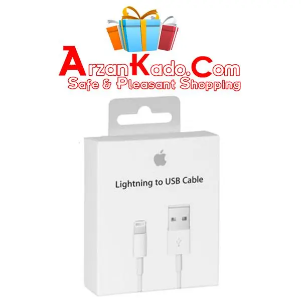 کابل 1 متر لایتنینگ آیفون اپل رابط شارژ و تبادل اطلاعات-Lightnin cable - 4