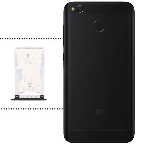 اسلات سیم نگهدارنده سیم کارت گوشی شیائومی ردمی 4 ایکس Xiaomi Redmi 4X Sim Card Tray Holder - 4