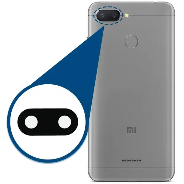 شیشه لنز دوربین گوشی شیائومی ردمی 6 Xiaomi Redmi 6 Camera Lens Glass - 5