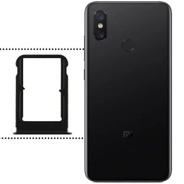 اسلات سیم نگهدارنده سیم کارت گوشی شیائومی می 8 Xiaomi Mi 8 Sim Card Tray Holder - 5