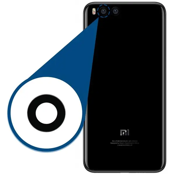 شیشه دوربین شیائومی Glass Camera Back Xiaomi Mi 6 Xiaomi Mi 6 Camera Lens Glass - 4