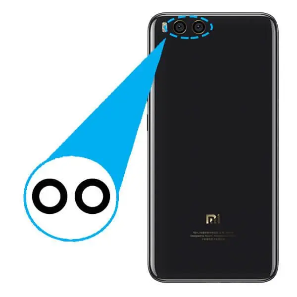 شیشه دوربین شیائومی Glass Camera Back Xiaomi Mi 6 Xiaomi Mi 6 Camera Lens Glass - 2