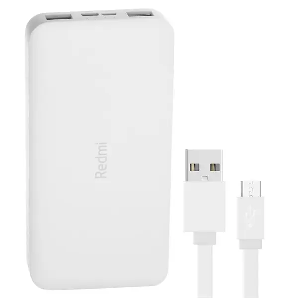 شارژر همراه شیائومی مدل Redmi ظرفیت 10000 میلی آمپر ساعت به همراه کابل تبدیل microUSB - 2