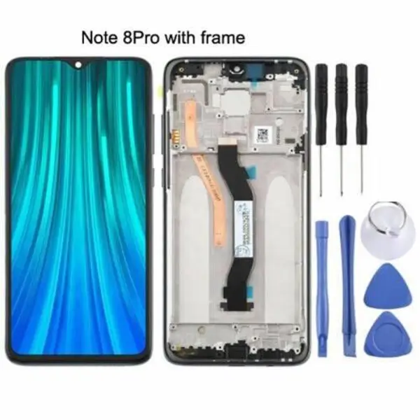 تاچ و ال سی دی گوشی موبایل Redmi Note 8 Pro Xiaomi Redmi Note 8 Pro LCD Frame Middle Chassis - 3