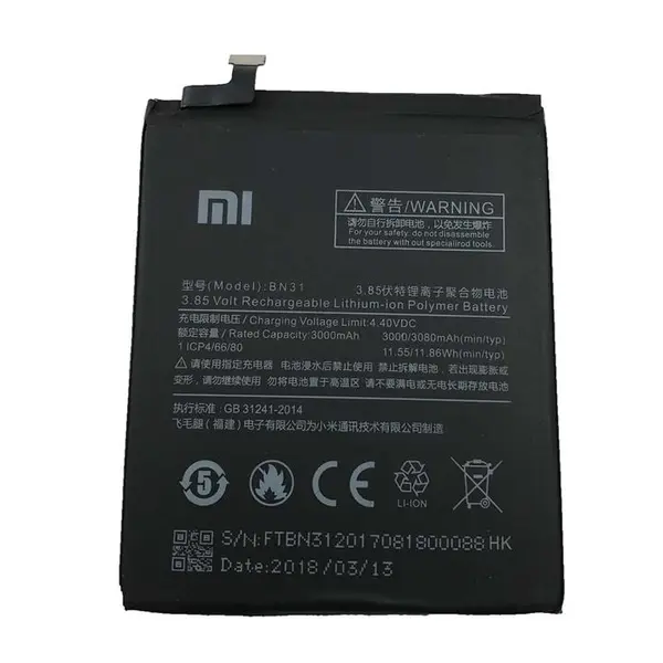 باتری مخصوص Xiaomi Mi 5X / A1 Xiaomi Mi A1 / Mi 5X Battery BN31 3080mAh - 5