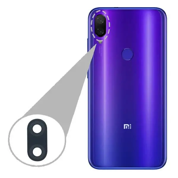 شیشه لنز دوربین Xiaomi Mi Play Xiaomi MI Play Camera Lens Glass - 3