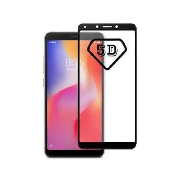 محافظ صفحه نمایش مناسب برای شیائومی ردمی... Xiaomi Redmi 6A 5D Edge To Edge Glass - 2