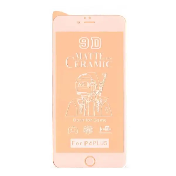 محافظ صفحه نمایش سرامیکی مات مناسب برای اپل آیفون 6 پلاس مدل 9D Apple iPhone 6 Plus 9D Ceramics Glass - 3