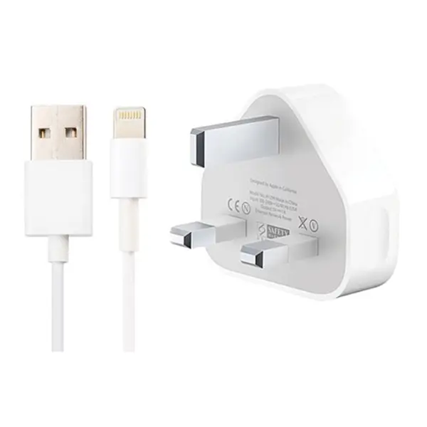 شارژر آیفون همراه کابل Apple iphone 5/5S Original Charger with Cable for Apple iphone 5/5S - 5