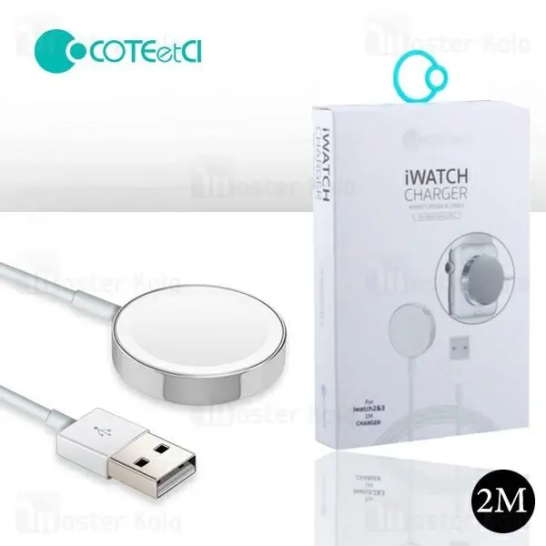 شارژر وایرلس Coteetci WS-9 iWatch Charger اپل واچ 1 تا 4 با کابل 2 متری - 5