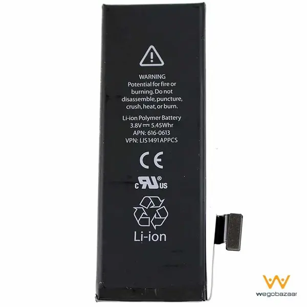 باتری موبایل مدل 18S2001-GL با ظرفیت 1560mAh مناسب برای گوشی های موبایل آیفون 5S 18S2001-GL 1560mAh For iPhone 5S Cell Phone Battery - 2