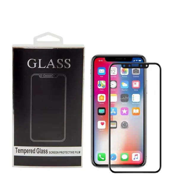 محافظ صفحه نمایش تمام چسب شیشه ای مدل 5D مناسب برای گوشی اپل آیفون X 5D Full Glue Glass Screen Protector For Apple iPhone X - 5
