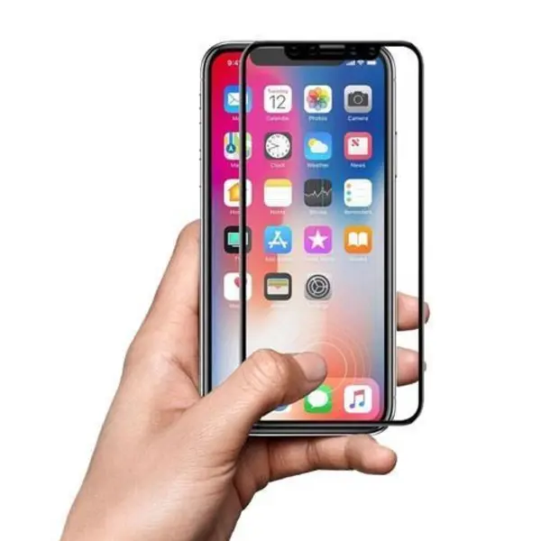 محافظ صفحه نمایش تمام چسب شیشه ای مدل 5D مناسب برای گوشی اپل آیفون X 5D Full Glue Glass Screen Protector For Apple iPhone X - 3