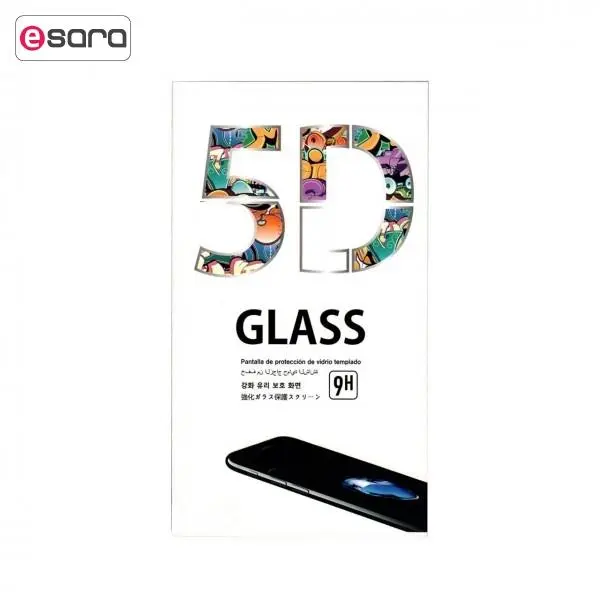 محافظ صفحه نمایش تمام چسب شیشه ای مدل 5D مناسب برای گوشی اپل آیفون X 5D Full Glue Glass Screen Protector For Apple iPhone X - 2
