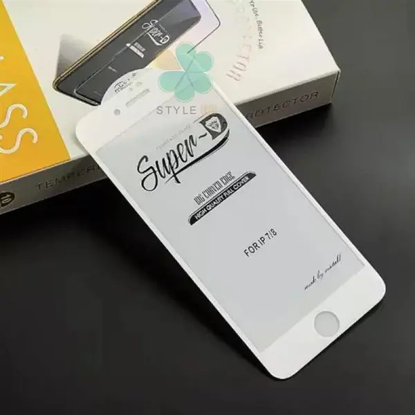 گلس گوشی اپل آیفون Apple iPhone 7 / 8 تمام صفحه Super D - 2