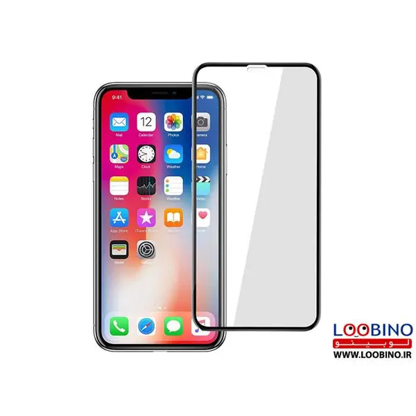 گلس اپل ایکس آر محافظ صفحه نمایش شیشه ای مناسب آیفون ایکس آر Full Cover glass Apple iPhone xr full iphone xr glass - 4