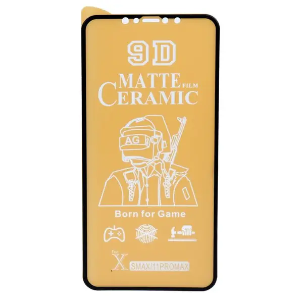 محافظ صفحه نمایش گلس سرامیکی مات تمام چسب Iphone 11 Pro Max 9D Apple iPhone 11 Pro/XS 9D Matte Ceramics - 2