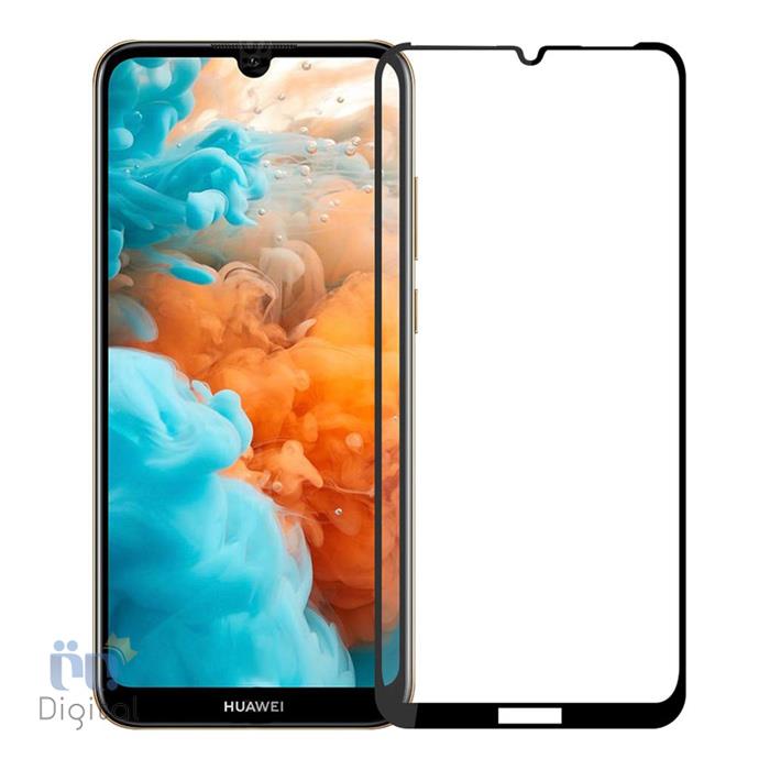 محافظ صفحه نمایش مدل Full Cover Tempered Glass مناسب برای گوشی هواوی مدل Y7 Prime 2019 / Y7 2019