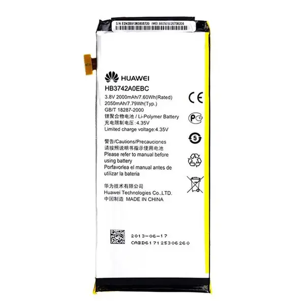 باتری موبایل هوآوی مدل HB3742A0EBC با ظرفیت 2050mAh مناسب برای گوشی موبایل هوآوی P6 Huawei HB3742A0EBC 2050mAh Battery For Huawei P6 - 4
