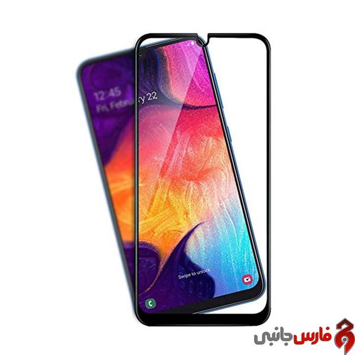 گلس فول تمام چسب Huawei P30 مشکی