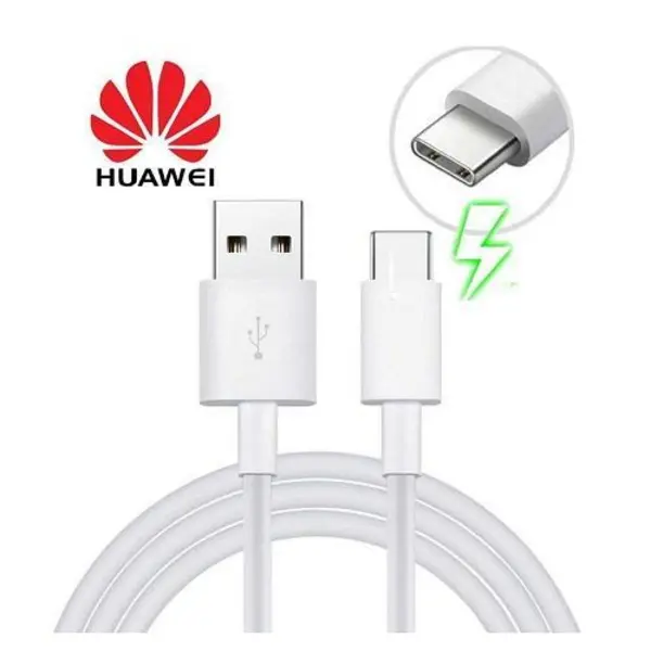 کابل شارژ سرجعبه ای یا سرکارتنی هواوی تایپ سی Huawei Type-C 1m cable - 5