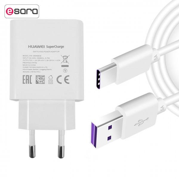 شارژر دیواری هوآوی مدل HW-050450E00 به همراه کابلUSB-C طول 1 متر