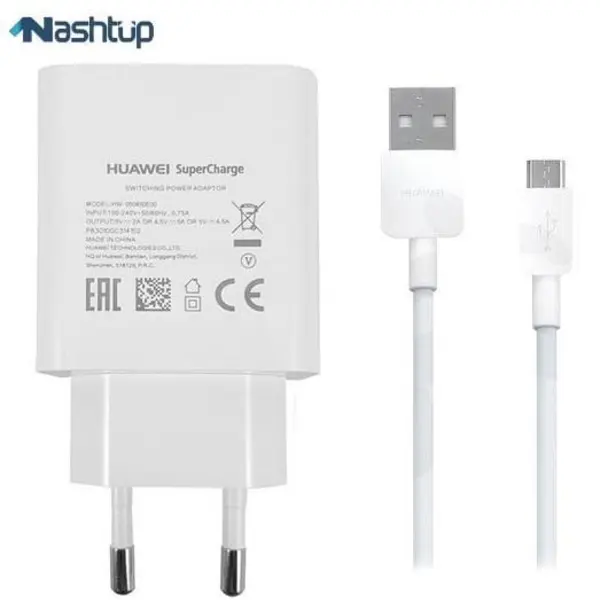 شارژر دیواری هوآوی مدل HW-050450E00 به همراه کابلUSB-C طول 1 متر - 2