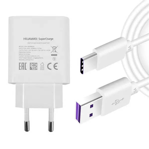 شارژر دیواری هوآوی مدل HW-050450E00 به همراه کابلUSB-C طول 1 متر - 5
