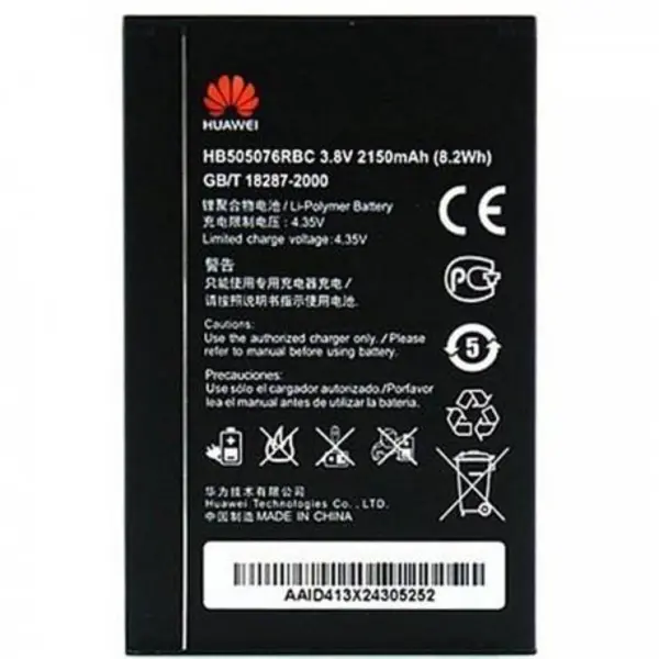 باتری موبایل هوآوی مدل HB505076RBC با ظرفیت 2150میلی آمپرساعت مناسب برای گوشی موبایل هوآوی G700 Huawei HB505076RBC 2150mAh Mobile Phone Battery For Huawei G700 - 3