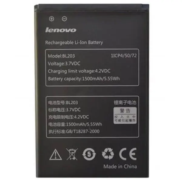 باتری موبایل Lenovo مدل BL203 با ظرفیت 1500mahمناسب برای گوشی موبایل Lenovo a278t - 3