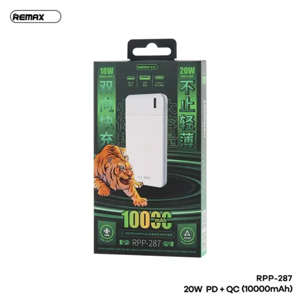 پاوربانک 10.000 میلی آمپر ریمکس Remax RPP-287
