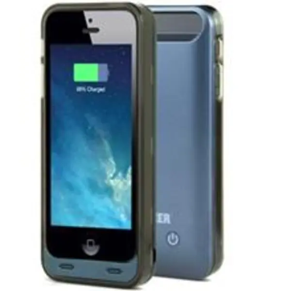 کاور شارژ انکر با ظرفیت 2400mAh مناسب برای گوشی آیفون 5/5S Anker MFI Certified 2400mAh Extended Battery Cover For Apple iPhone 5/5S - 5