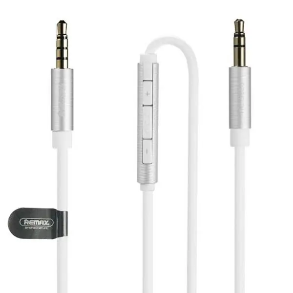 کابل انتقال صدا 3.5 میلی متری ریمکس مدل RL-S120 به طول 1.2 متر Remax RL-S120 3.5mm Audio Cable 1.2m - 3