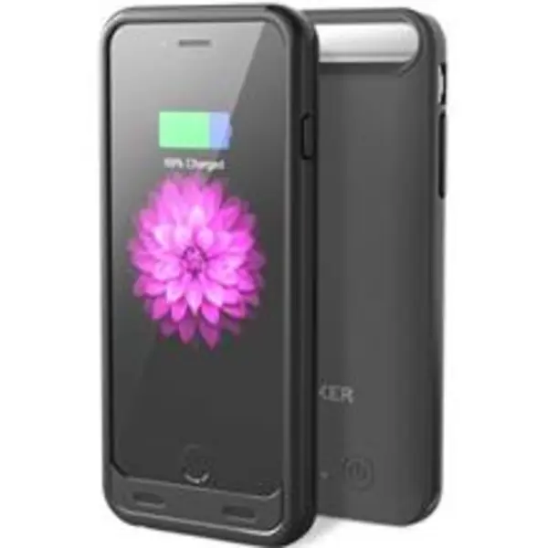 کاور شارژ انکر مدل A1404 Premium با ظرفیت 3100 میلی آمپر ساعت مناسب برای گوشی آیفون 6/6S Anker A1404 Premium 3100mAh Extended Battery Cover For Apple iPhone 6/6s - 5