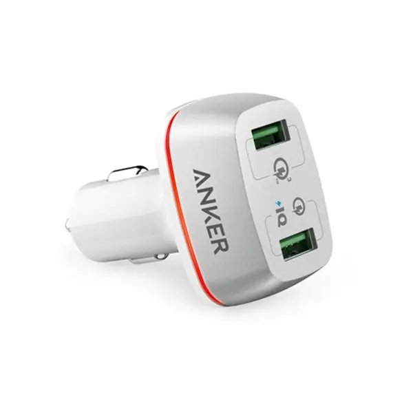 شارژر فندکی انکر مدل A2224 به همراه تکنولوژی شارژ سریع Anker A2224 Car Charger With Quick Charge 3.0 - 3