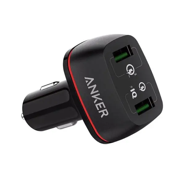 شارژر فندکی انکر مدل A2224 به همراه کابل microUSB Anker A2224H12 Power Drive 2 with Quick Charge 3.0 Car Charger With microUSB Cable - 4